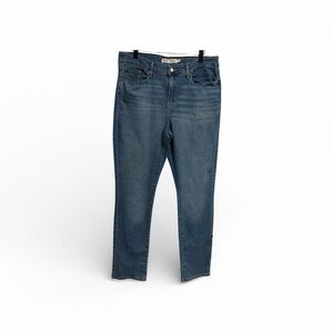 Levi's Strauss Mid-Rise Straight Leg Blue Jeans Women Size 14M W32 L30